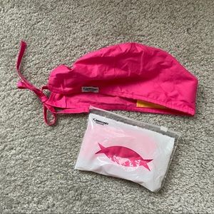 Set of 2 pink scrub caps